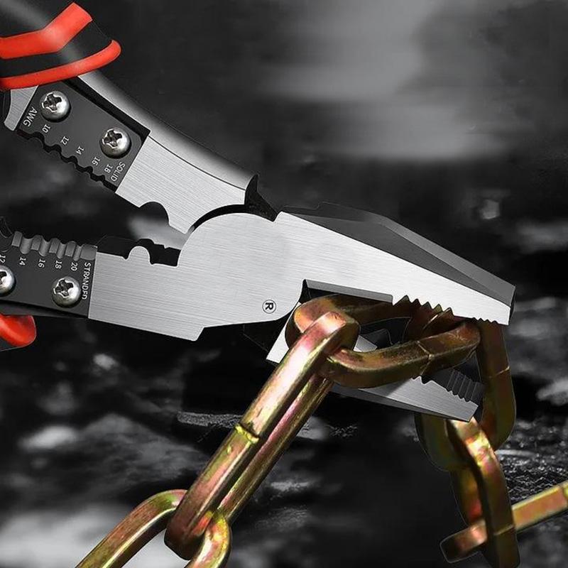 20/26cm Vise Needle Nose Pliers Diagonal Cutting Pliers Electrician Wire Stripper Cutting Wire Pliers Multifunctional  Pliers