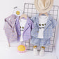 Boy's Suit Summer Foreign Style Children's Clothing Men and Women Baby Handsome Summer Short-sleeved Three-piece Suit
