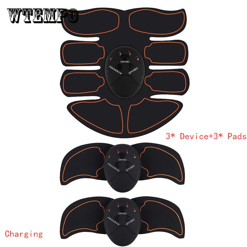 Belt Sticker Abs Training Massage Gear Pads Gel Patch Sheets EMS Wireless Muscle Stimulator Trainer
