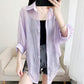 Chiffon Doll Sleeve Cardigan Women's Thin Sun Protection Shirt Short Outer Shawl Loose Top Thin Coat