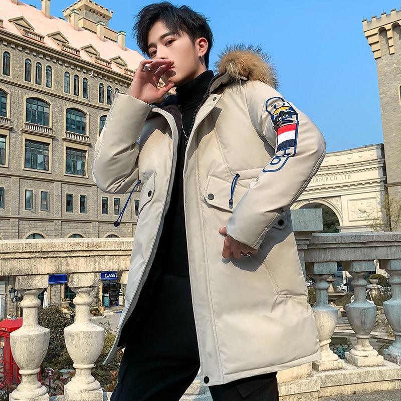 Winter Khaki Parkas Men Thicken Warm Jacket Fleece Parka Coats Casual Jackets Hooded Cotton Outwear