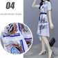 Striped Shirt Chiffon Female Dress A-line Printed Skirt with Waist and Thin Temperament