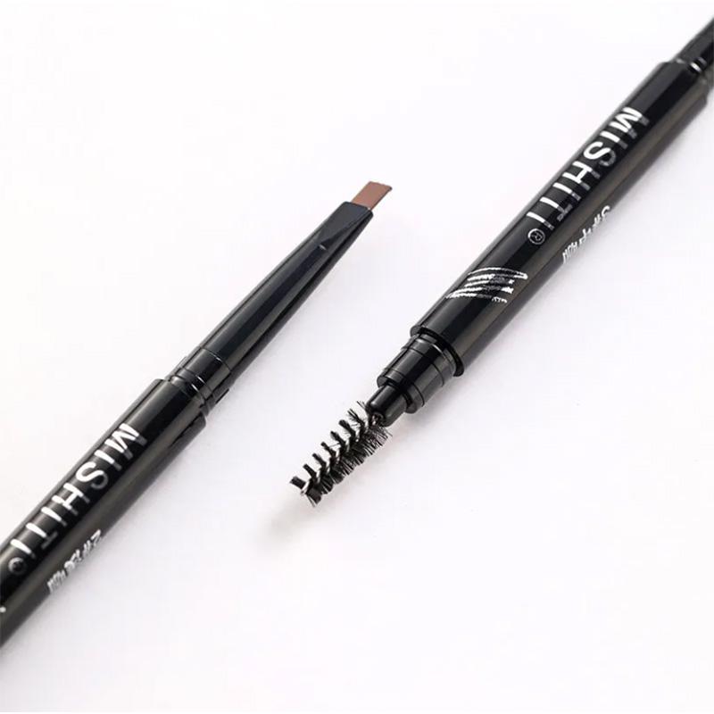 Multi-color Double-headed Eyebrow Pencil Novice with Waterproof and Sweat-proof Thin Head Long-lasting Non-smudge Natural Eyebrows