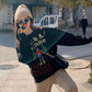 Christmas Sweater Women Fall Winter Retro Embroidery Pattern Pullover Sweater All-match Fashion Jacket Outer Wear