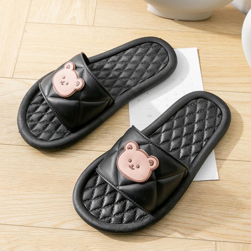 Women Cartoon Badslippers Winter Indoor Slippers Kapcie Beach Flip Flops Bathroom Home Slippers