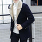 Men's Plus Velvet Thick Coat Autumn and Winter Long Woolen Coat Korean Style Trend Men's Youth Jacket