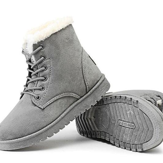 Women's Snow Boots Thicken Shoes Short Martin Boots Plus Fleece Women's Short Shoes