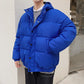 Parka Casual Winter White Jacket Men's Warm Padded Hooded Overcoat Outerwear Young Man Jacket