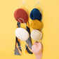 5PCS Household Coat Rack Free Punching Bedroom Hanging Hat Storage Rack Behind The Door Wall-mounted Hat Rack Bathroom Towel Rack Household Hat Rack