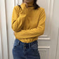 Winter Starry Bottom Shirt Thin Wild Long-sleeve Solid Color Knitted Thin Sweater Outwear