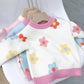 Girls Sweater Children's Clothing Baby Girl Children's Sweater Winter Plush Warm Small and Medium-sized Children's Round Neck Pullover Sweater