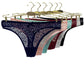 6 Pieces/set of Pure Cotton Underwear Women T-back Sexy Fashion Large Size Lace Solid Color Underwear