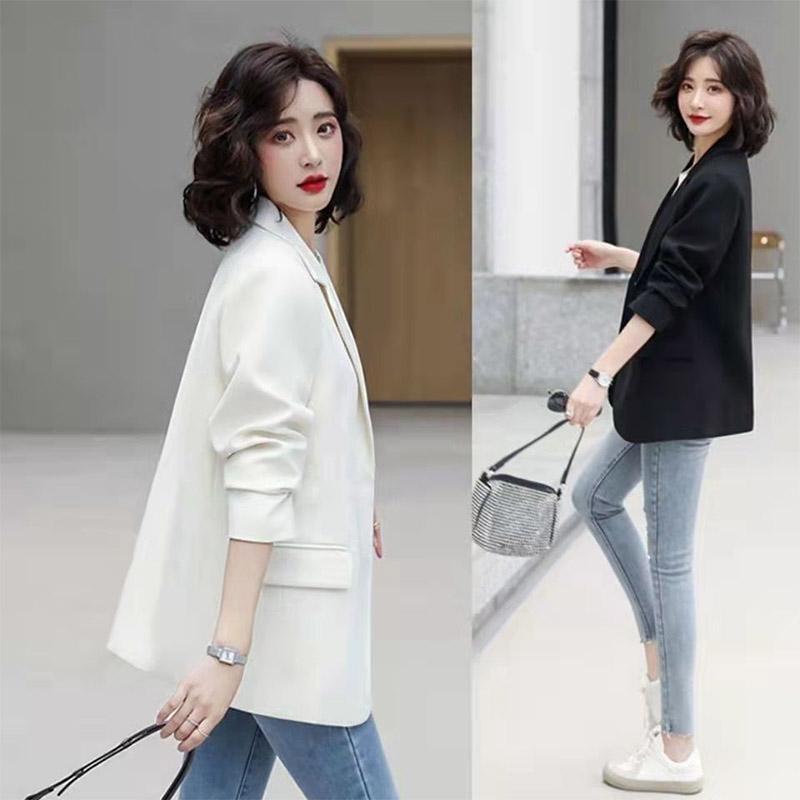 Women's Suit Jacket Black Casual High-end Suit Jacket Slimming Simple Jacket Solid Color Blazer Business Suit for Women