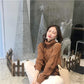 Loose Twist Pullover Sweater Women Lazy Knit Sweater Long Sleeve Sweater