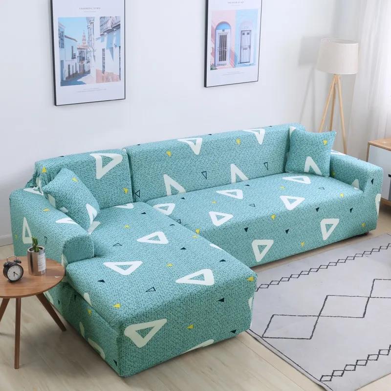 Optional 1/2/3/4 Seat Sofa Cover Geometric Printing Universal Stretch Sofa Cover All-inclusive Non-slip Sofa Cover Home Decoration Sofa Cover