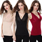 Two-layer Thickening Winter Ladies Warm Vest Women Plus Velvet Padded Vest Large Size Lace Base Underwear No Need To Wear A Bra
