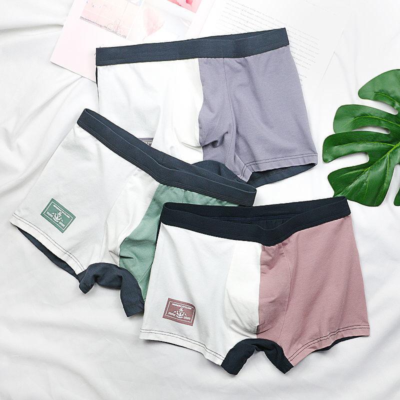 Men's Adult Boxer Cotton Shorts Boys Personality Four-corner Breathable Underwear