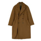 Winter Woolen Coat Men's Long Over-the-knee Loose Cashmere Trench Coat Trendy Brown Double-breasted Buttoned Woolen Coat