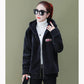 Fleece Thickened Faux Lamb Wool Coat Women's Short Korean Style Loose Autumn and Winter Hooded Top