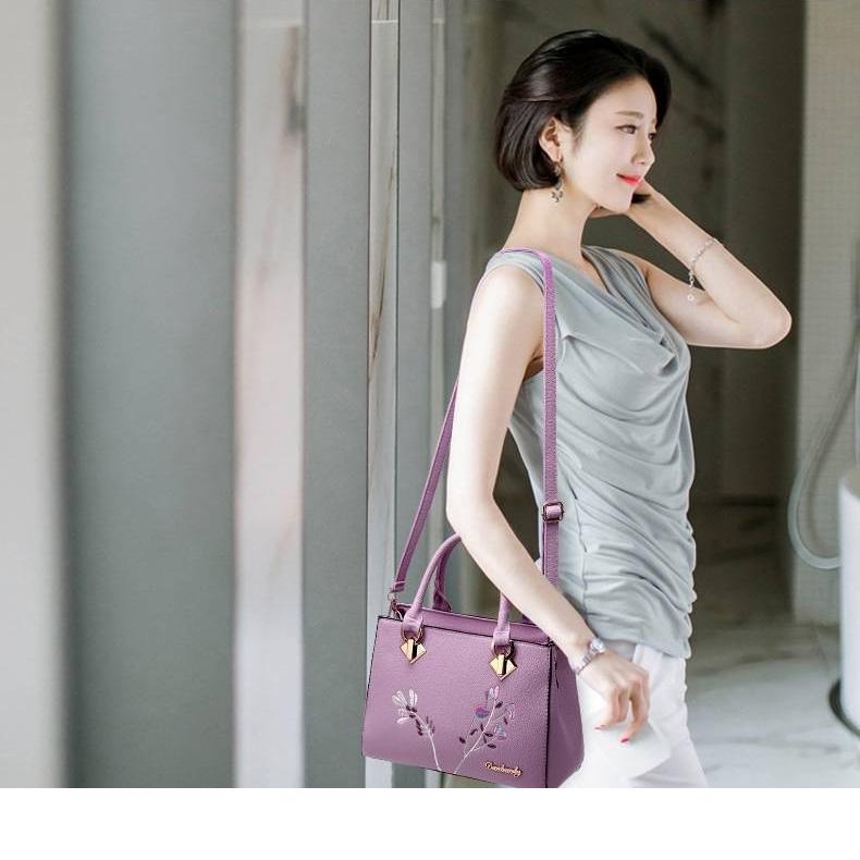 European and American style Shoulder Handbag Trendy wild Patent leather bag Big capacity
