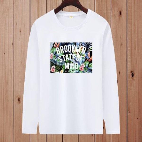 Long-sleeved T-shirt Men's Round Neck Cotton Sweater T-shirt Men's Slim Clothing Spring and Autumn