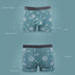 4Pcs/Set Men's Solid Color Printing Boxer Seamless Large Size Cotton Underpants Men's Soft Comfortable Boxer Pants