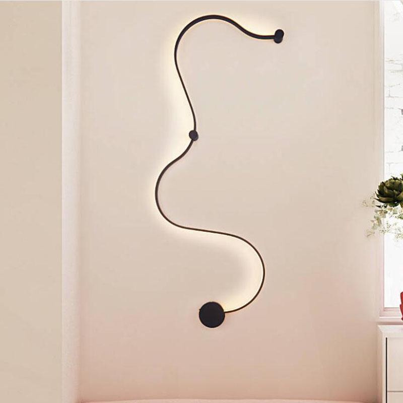 Modern LED Wall Light Scandinavian Sconces Bedroom Bedside Decoration Living Room Corridor Wall Lamp