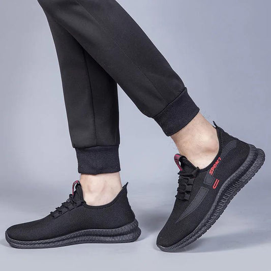 Men's Summer Breathable Lightweight Sports Shoes Spring and Autumn Shoes  Non-slip Wear-resistant Breathable Running Shoes