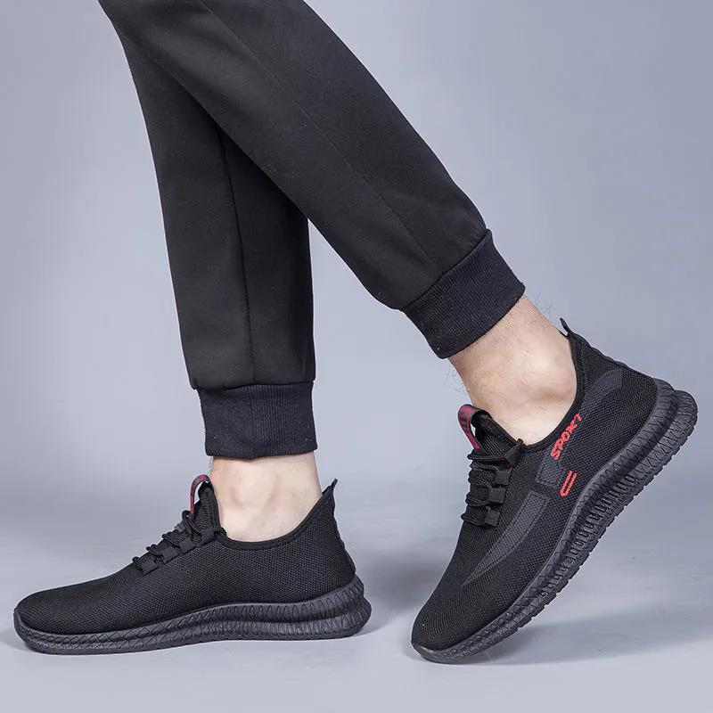 Men's Summer Breathable Lightweight Sports Shoes Spring and Autumn Shoes  Non-slip Wear-resistant Breathable Running Shoes