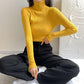 Solid Color Turtleneck Sweater Women New All-match Autumn Winter Slim Slimming Long-sleeved T-shirt Bottoming Shirt Tops