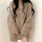 Loose V-neck Loose Sweater Women's Spring and Autumn Clothes Are Thin and Versatile Mid-length Lazy Style Sweater Sweater Top Oversizedsweater