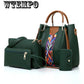 Trend four-piece handbags summer fashion simple shoulder bag casual Messenger bag large capacity