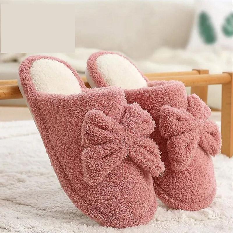Cotton Slippers Men and Women Autumn and Winter Indoor Couple Cute Slippers Warm Wool Slippers