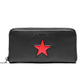 Long Wallet Men Women Anti-theft Leather Pentagram Mobile Phone Card Package Clutch Coin Bag