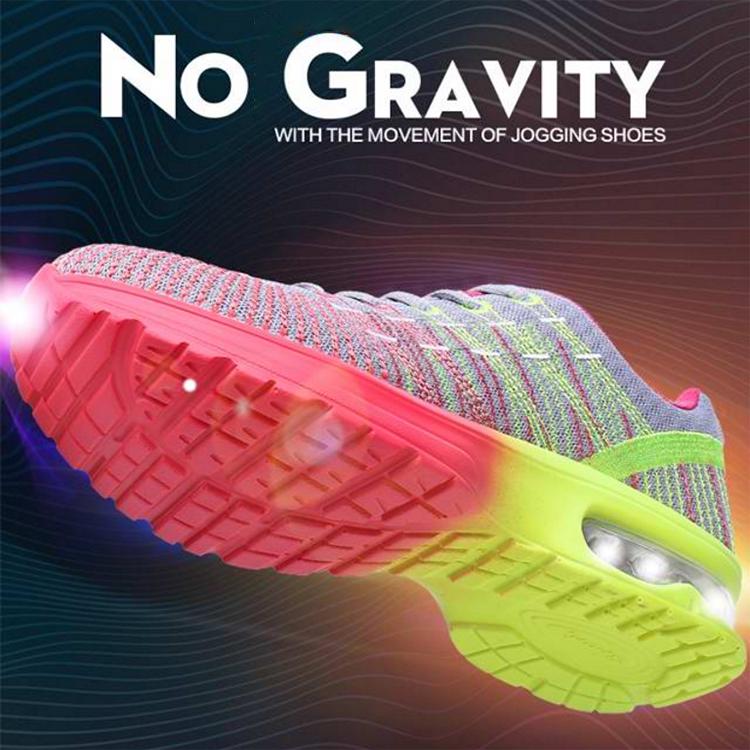 Women Walking Shoes Running Mesh Shoes Fashion Platform Slip-On Sneaker Air Cushion Gym Modern Dance Shoes