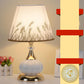 Table Lamp Bedside Lamp Vintage Resin Style Brief Modern Lampshade Living Room Bedroom