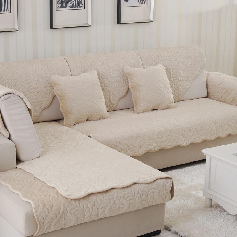 Slipcover Plush Corner Couch Covers Sofa Furniture Protective Case