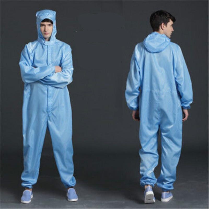 Protective clothing can be repeatedly washed Clean room suit Hooded dustproof split anti-static