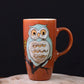 Creative Cat Animal Ceramic Mug With Lid With Spoon Milk Coffee Tea Cup Couples Wedding Lover
