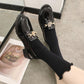 Women 'S Leather Shoes Female Students Wild Round Head Flats Thick Bottom Spring And Autumn Women 'S Loafer