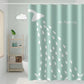 Magnetic Water Retaining Strip Shower Curtain 150*180cm Perforated Waterproof and Mildewproof Bath Cover Cloth Bathroom Curtain