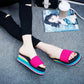Girls Slippers Summer Thick Sole Foam Slippers Sandals Student One Word Slippers Beach Shoes Wedge Heels