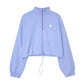 Short Drawstring Stand-up Collar Sweater Jacket Women Autumn Korean Loose All-match Sports Top