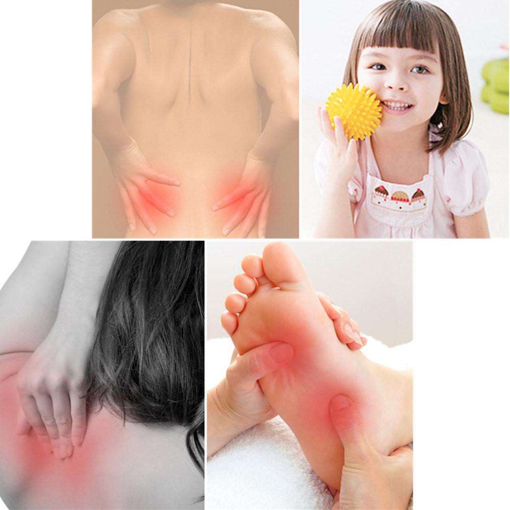 2pcs Massage Ball Relax Balls Hand Foot Point Peanut Massage Spiky Ball Pain Relief Fitness Health Care