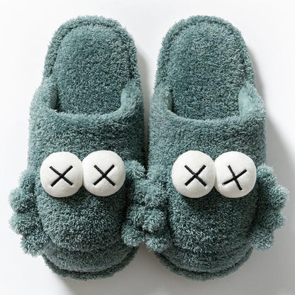 Indoor Cotton Slippers Non-slip Flat Shoes A Must-have for Home and Leisure In Autumn and Winter