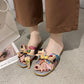 Slippers Women's Outer Wear Summer Tow Bowknot Student Sandals Women's Fashion Casual Wild Women