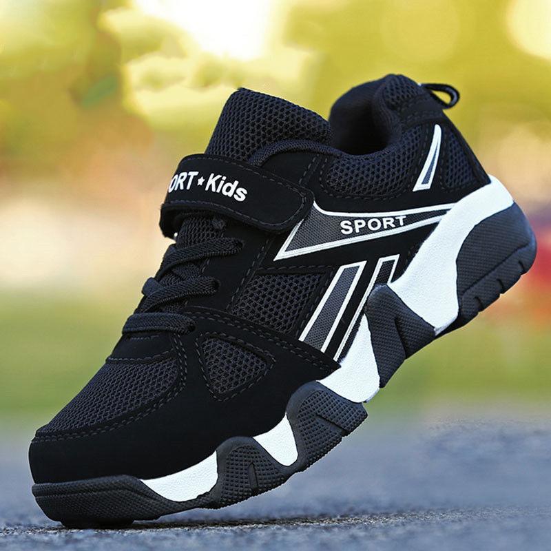Boys' Sports Shoes for 4-15 Years Old Spring and Autumn Mesh Breathable Non-slip Shoes Children's Casual Shoes Lightweight Student Travel Shoes