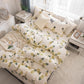 Net Celebrity Four-piece Bedding Cartoon Bed Linen Quilt Sanding Three-piece Student Bedding
