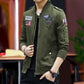 Jacket Men's Bomber Jacket Men's Casual Baseball Collar Fashion Jacket Military Jacket Streetwear