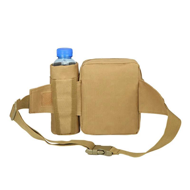 Men's Mountaineering Riding Multifunctional Water Bottle Pockets Outdoor Travel Hiking Pockets Sports Tactical Bag